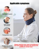 BLABOK Neck Brace for Sleeping - Cervical Collar Relief Neck Pain and Neck Support Soft Foam Wraps Keep Vertebrae Stable for Relief of Cervical Spine Pressure for Women & Men Blue(15.8-18.1 inch)