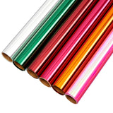 Bright Creations 6 Roll Cellophane Wrap - 6 Color Transparent Colored Wrapping Paper for Gift Baskets, Treats, Crafts (17 Inch x 10 Feet)