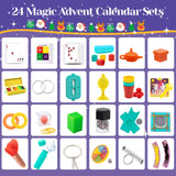 Aukful 2023 Christmas Magic Advent Calendar，24 Days Countdown Calendar Magic Tricks Props Toys Gift Box, Boys Girls Party Gifts Birthday Gift,Surprise Christmas and New Year Gifts for Kids