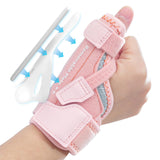 CURECARE New Upgraded 2 in 1 Thumb Brace, Removable Thumb Spica Splint Left Right Hand with 3 Level Stability, Reversible Thumb Support for CMC, De Quervain’s Tendonitis, Trigger Thumb (S/M, Pink)