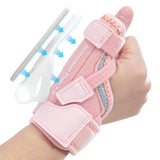 CURECARE New Upgraded 2 in 1 Thumb Brace, Removable Thumb Spica Splint Left Right Hand with 3 Level Stability, Reversible Thumb Support for CMC, De Quervain’s Tendonitis, Trigger Thumb (M/L, Pink)