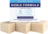 Noble Formula 2% Pyrithione Zinc (ZnP) Emu Oil Bar Soap, Especially Formulated for Acne, Psoriasis, and Eczema, Safe for Daily Use and All Skin Types, 3 Bars in 1 Box, Total 9.75 oz