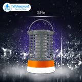 Bug Zapper, Electronic Fly Trap Camping Lamp Waterproof Mosquito Killer Rechargeable Fly Repellent Killer Portable Bug Zapper with Tent Light, Camping Accessories, Camping Gear