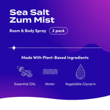 Indigo Wild Zum Mist Room and Body Spray - Sea Salt - 4 fl oz (2 Pack)