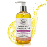 Lymphatic Massage Oil for Natural Lymphatic Drainage | Massage Oil for Massage Therapy | Premium Quality with Arnica & Lavender Oil | for Post Surgery Recovery & Detox | 8oz by Brookethorne Naturals
