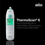 Braun ThermoScan 6 Ear Thermometer with Color-coded Digital Display, ExacTemp Stability Indicator, Baby and Infant Friendly, No. 1 Brand Recommended by Pediatricians, IRT6515