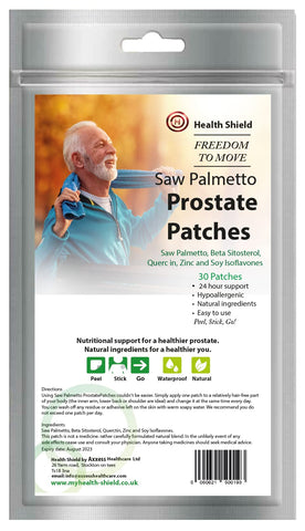 Prostate Patches - Saw Palmetto | 30 Day Supply | Prostate Health | Transdermal Patches