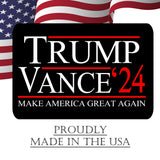 Trump JD Vance 2024 Yard Sign With H Stake Double Sided For President Donald Trump Republican Conservative Black