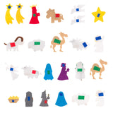 Felt Nativity Scene Characters for Christmas Advent Calendar for Kids, Countdown to Christmas Calendar Pieces (Velcro Characters)