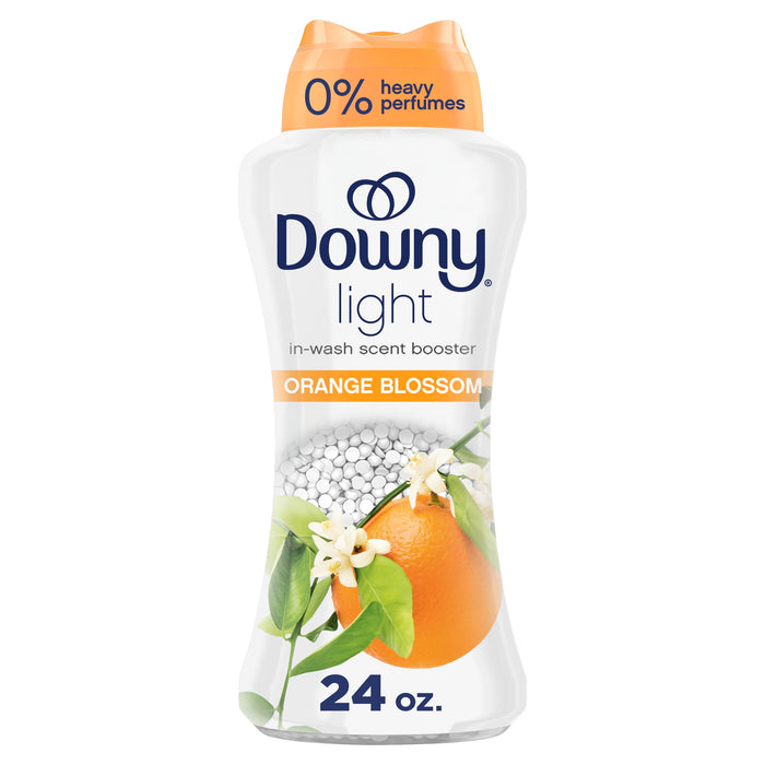 Downy Light Laundry Scent Booster Beads for Washer, Orange Blossom Scent, 24 oz, No Heavy Perfumes, Downy Scent Booster Beads, Laundry Scent Boosters