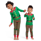 The Children's Place baby girls Family Matching Christmas Holiday Sets, Snug Fit 100% Cotton, Adult, Big Kid, Toddler, Pajama Set, Elf Suit, 4 US