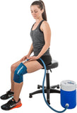 Aircast Cryo/Cuff Cold Therapy: Knee Cryo/Cuff with Non-Motorized (Gravity-Fed) Cooler, Medium