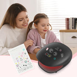 COMFIER Wireless Hand Massager with Heat,3 Levels Compression & Heating,Cute Stickers,Hand Massager Machine for Carpal Tunnel,Ideal Gifts for Women (Black)