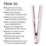 L'ANGE HAIR Le Ceramique 1-Pass Flat Iron Hair Straightener | Fast Heating Ceramic Flat Iron | Best Hot Tools Hair Straightening Iron to Lock in Moisture & Shine | Professional Hair Iron (Blush)