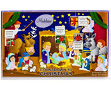 Madelaine Christmas Pageant Christmas Countdown Advent Calendar Filled With 24 Milk Chocolates Bite-Sized - 2 Pack of Chocolates - 8oz Wrapped in Foil