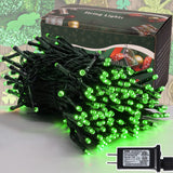 300 LED St Patricks Day Lights, 98.5FT Christmas String Lights with 8 Lighting Modes, Waterproof & Connectable Mini Lights, Plug in for Indoor Outdoor Holiday Xmas Party Bedroom Decorations (Green)