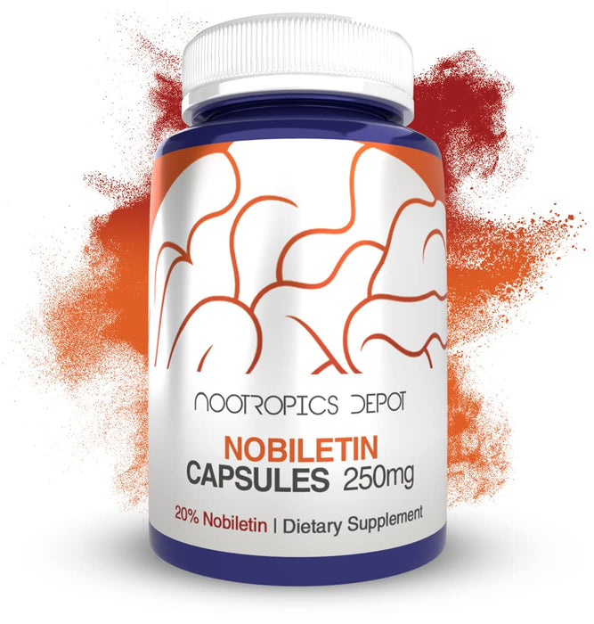 Nootropics Depot Nobiletin Capsules | 250mg | 30 Count | 20% Extract | Citrus aurantium | May Help Suppot Cognitive & Metabolic Function | May Help Promote Cardiovascular Function