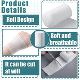 Nuanchu 6 Rolls Cast Padding Soft Individual Pack Padding Use with Plaster Cloth Gauze Bandage for Halloween Wrap Bandage Art Projects, Body Casts, Mask Making, Hobby Craft (4 Inch X 12 ft)