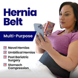 Hernia Belt for Men or Women | C Section Belly Binder & Abdominal Binder | Post Surgery & Pregnancy Tummy Tuck | Hysterectomy, Umbilical Hernia | Postpartum Belly Band & Belly Wrap | (S/M) 23" - 29"