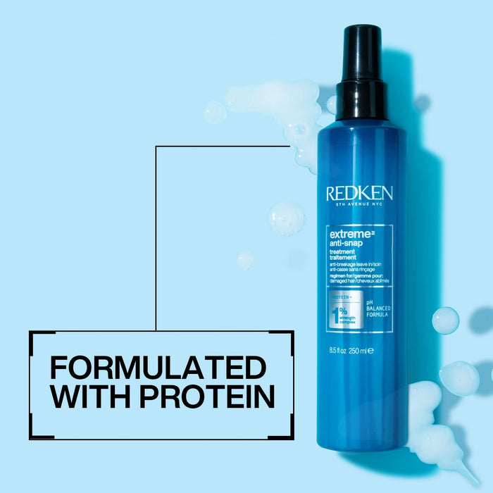 REDKEN Anti-Breakage Leave-In Treatment, Conditioner For Dry, Damaged Hair, Fortifies and Helps Reduce Breakage, Infused With Proteins, Extreme Anti-Snap, 250 ml