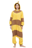 DELEY Adult Animal Robo Bees Onesie, Men and Women's Animal Cosplay Costume Halloween Pajamas,One-Piece Unisex Homewear Sleepwear