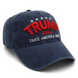 Trump Hat Trump Merchandise Take America Back Donald Trump Slogan Hat Embroidered Adjustable Baseball Cap