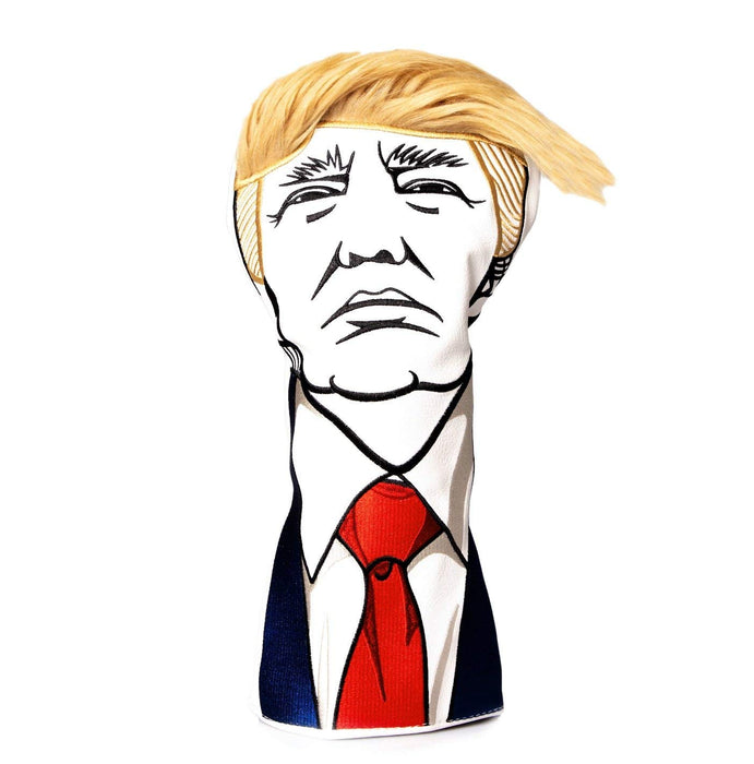 Pins & Aces Keep America Great Premium Golf Club Headcover - Quality Leather, Hand-Made Funny Head Cover - Style and Customize Your Golf Bag - Tour Inspired, Donald Trump Golf Design (Driver)