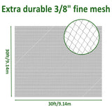 POYEE 30 x 30 FT Bird Netting for Garden Woven Mesh Garden Netting for Plants, Vegetable, Fruit Trees, Blueberry Bushes, Strawberries Against Birds, Deer, Squirrels and Other Animals