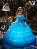 UPORPOR Light Up Girls Princess Costume Halloween Dress Up Clothes for Little Kids Toddler Costumes Christmas Party