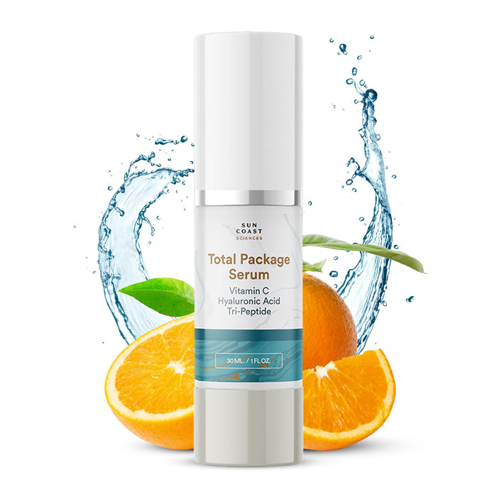 Sun Coast Science Total Package Serum, Vitamin C, Hyaluronic Acid