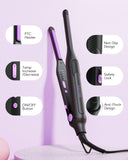 Wavytalk 3/10'' Pencil Flat Iron for Short Hair, Pixie Cut and Bangs, Mini Hair Straightener for Edges, Small Flat Iron with Anti-Pinch Design, Tiny Hair Straightener with Adjustable Temp