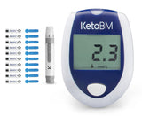 KetoBM Blood Ketone Meter Kit for Keto Diet Testing - Complete Ketone Test Kit with Ketone Monitor, Keto Strips, Lancing Device & Lancets