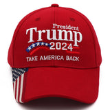 Trump Merchandise Trump Hat 2024 for President MAGA Hat Make America Great Again with USA Flag Cap Donald Trump Gifts Red