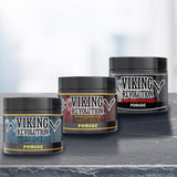 Viking Revolution Hair Styling Agent Extreme Hold Pomade for Men - Style & Finish Your Hair (3 Pack)