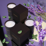 Benevolence Candles Lavender, Mint & Sage Scented Candle | 8 oz Scented Candles for Men | Spring Scented Candles Black | Manly Indulgence Candles | 45 Hour Burn Candles for Women | Lavender Candle