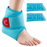 Comfytemp Ankle Ice Pack Wrap Brace for Swelling, Foot Pain Relief, 2 Gel Ice Packs for Injuries Reusable, FSA HSA Approved, Ice Bag Hot Cold Compression for Plantar Fasciitis, Men Women Surgery Gift