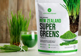 Antler Farms - 100% Pure Organic New Zealand Super Greens Powder, 40 Servings, 200g - Wheat Grass, Barley Grass, Chlorella, Spirulina - Vegan, Gluten Free, Chlorophyll Rich, for Energy and Detox