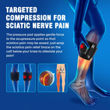 Healrecux Sciatica Pain Relief Devices, Sciatica Ease Nerve Pain Relief Brace for Men Women, Sciatica Nerve Knee Brace Calf Brace with Dual Pressure Pads Targeted Compression for Sciatica Relief