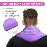 RelaxCoo Neck Ice Pack Wrap, Reusable Gel Ice Pack for Neck Shoulders, Cold Compress Therapy for Pain Relief, Injuries, Swelling, Bruises, Sprains, Inflammation and Cervical Surgery Recovery Purple-2