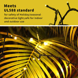 XTF2015 105ft 300 LED Christmas String Lights, End-to-End Plug 8 Modes Christmas Lights - UL Certified - Outdoor Indoor Fairy Lights Christmas Tree, Patio, Garden, Party, Wedding, Holiday (Warm White)