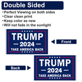 Trump 2024 Flag 3×5 Outdoor Double Sided 3 Ply with 2 Brass Buttonholes Fade Resistant Trump Flags Made in USA - Blue