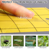 200 Pcs Yellow Sticky Trap for Gnats 3*5 Inch Sticky Fruit Fly Trap with Tie Dual-Side Plant Sticky Trap for Flying Insect Fungus Bugs Sticky Catcher Trap Sticky Flying Sticky Trap for Indoor Outdoor