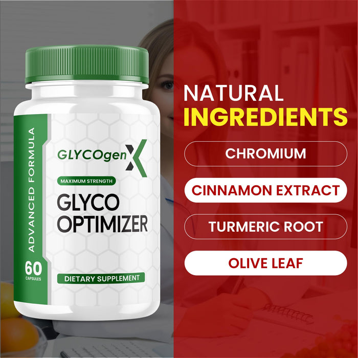 (3 Pack) Glyco Optimizer Glycogen X - Official Formula - GlycoOptimizer Advanced Formula Capsules with Chromium, Cinnamon Bark Glycogenx Supplement Glyco Optimizer Sugar Glycogen Plus (180 Capsules)