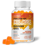 NutraPep Organic Prebiotic Probiotic & Postbiotic Gummies for Women Men & Kids Children - High Potency 5 Billion CFU - Sugar-Free & Gluten Free