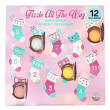 SpaLife "Fizzle All The Way" Bath Bomb Advent Calendar - 12 Days of Relaxation and Fun - Relaxing and Rejuvenating Bath Bombs - Perfect Christmas Holiday Gift Set