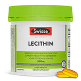 Swisse Soy Lecithin 1200mg Softgels Capsules | Maintains Liver Health and Function * | Supports Fat Metabolism * | Choline Lecithin Supplement 1200 mg | 180 Softgels