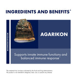 Host Defense Agarikon Capsules - Immune System Support Supplement - Mushroom Supplement to Aid Immune Functions & Cell Strength - Herbal Dietary Supplement - 60 Capsules (60 Servings)*