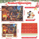 Puzzle Advent Calendar, 2023 Jigsaw Puzzle 1008 Pcs 24 Days Countdown Calendar,Santa's Surprise,Family Game Puzzle,Christmas Gift Idea for Adult, Kids