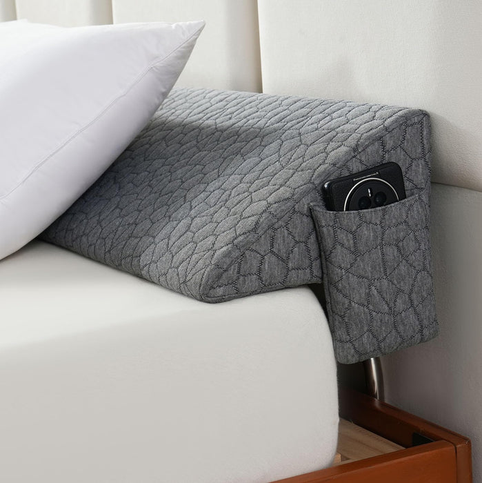 King Size Bed Wedge Pillow Headboard Pillow Mattress Wedge Bed Gap Filler Long Pillow for Bed Triangle Pillow Bolster Pillow Close The Gap (0-7") Between Headboard and Mattress (76"x10"x6")