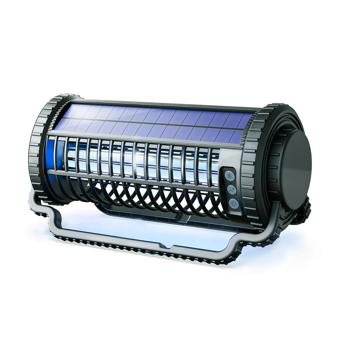 Solar Bug Zapper Outdoor and Indoor, Rechargeable Insect Trap, Cordless Waterproof Mosquito Zapper, Patio and Camping Essentials